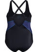 Sports swimsuit with cross straps, Black, Packshot image number 1