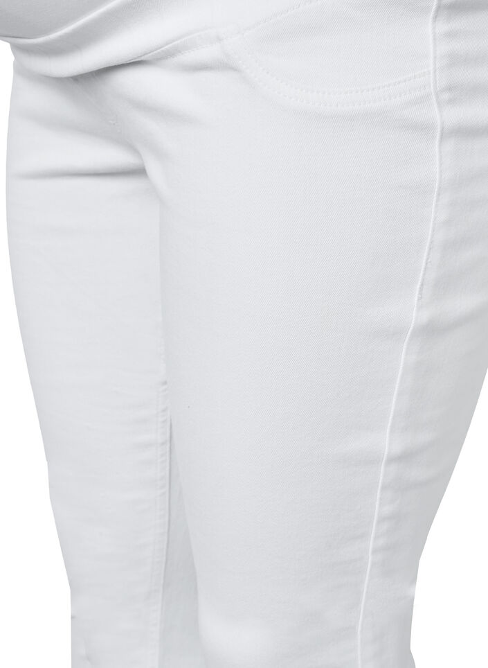 Pregnancy jeggings in cotton, White, Packshot image number 2