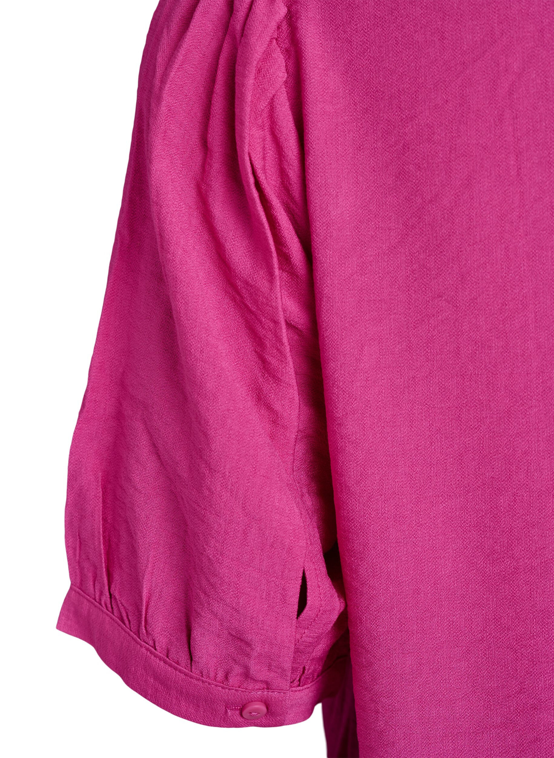 Zizzifashion Viscose blouse with 1/2 sleeves, Rose, Packshot image number 3