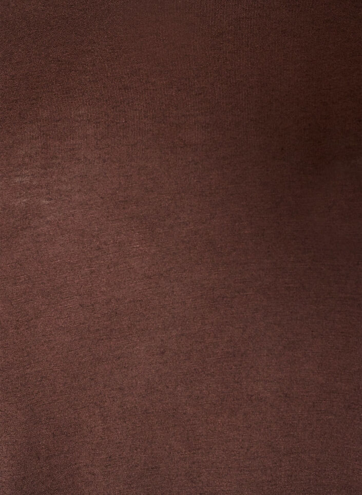 Loose T-shirt in viscose jersey, Brown, Packshot image number 2