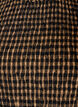 Checked blouse with smocking and peplum, Brown, Packshot image number 2
