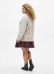 Knitted vest with ribbed edges, Beige, Model image number 2