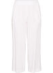 Wide-leg linen and viscose trousers, White, Packshot image number 0