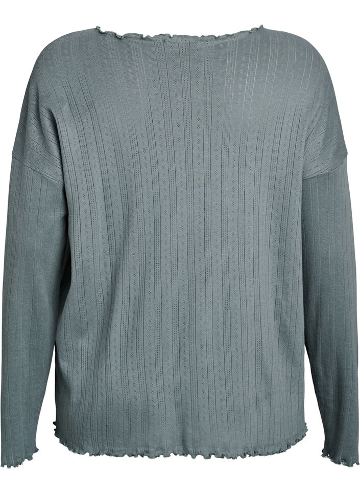 Nightgown in organic cotton, Green, Packshot image number 1