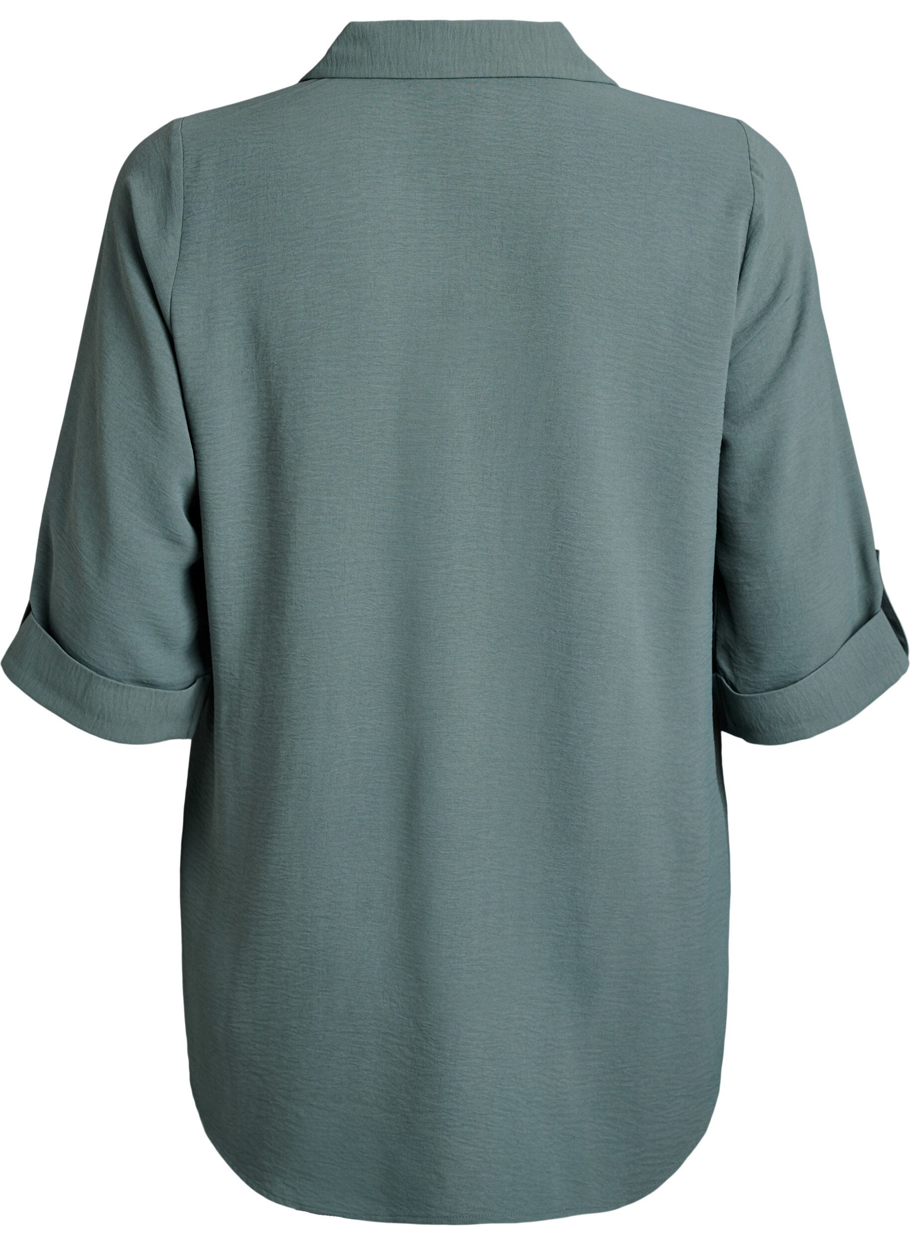 Zizzifashion FLASH - Shirt with chest pockets and 3/4 sleeves, Green, Packshot image number 1