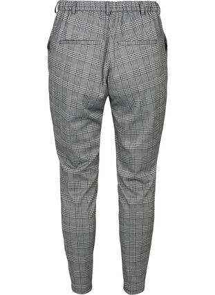 Cropped Maddison trousers, Black check, Packshot image number 1