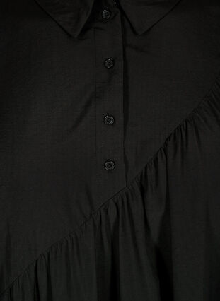 Tunic with asymmetric hem, Black, Packshot image number 2