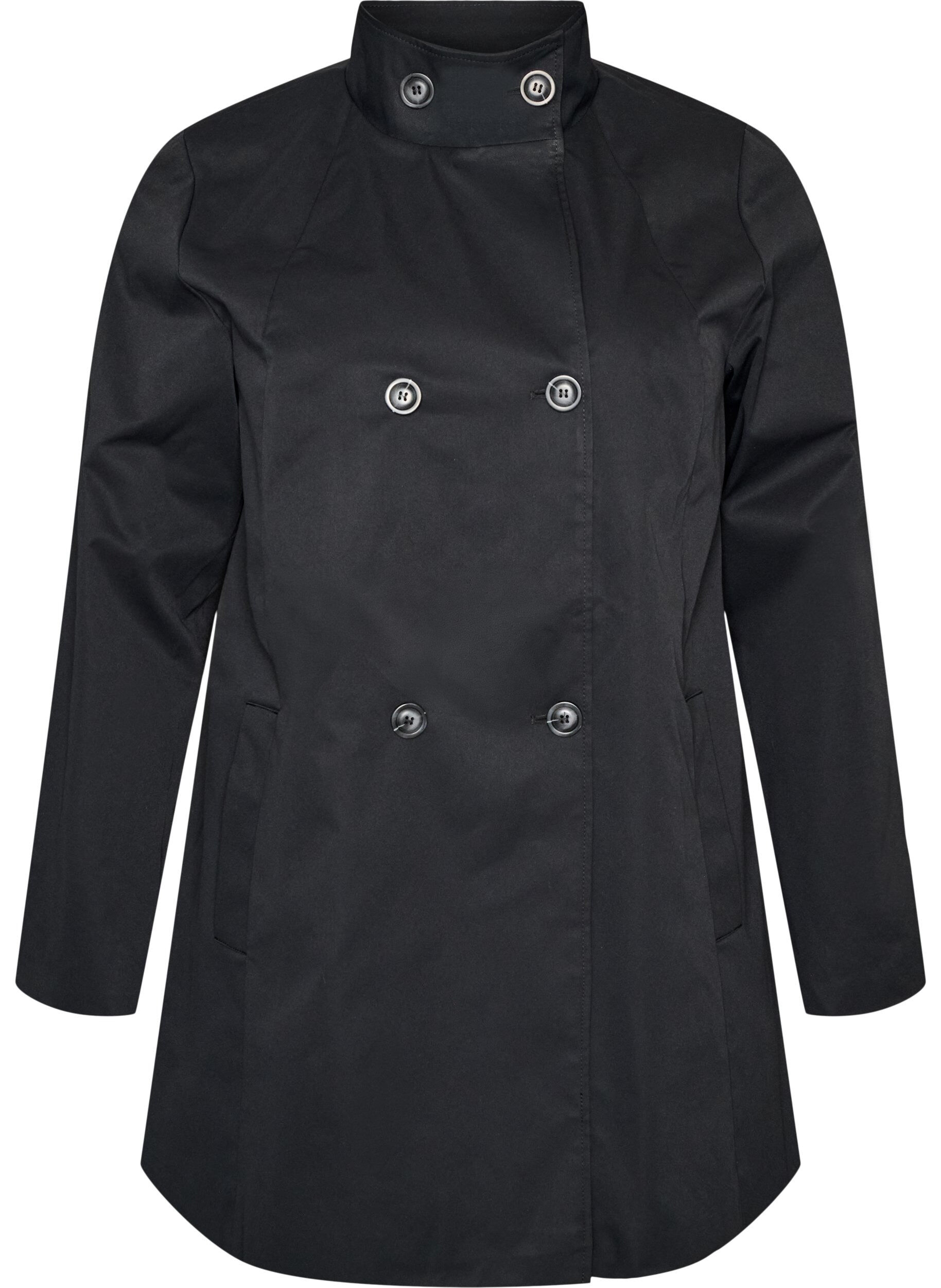Water-repellent spring jacket with an A-line cut