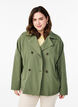 Short trench coat with pockets, Green, Model image number 0