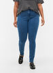 High-waisted super slim Amy jeans , Blue, Model image number 3