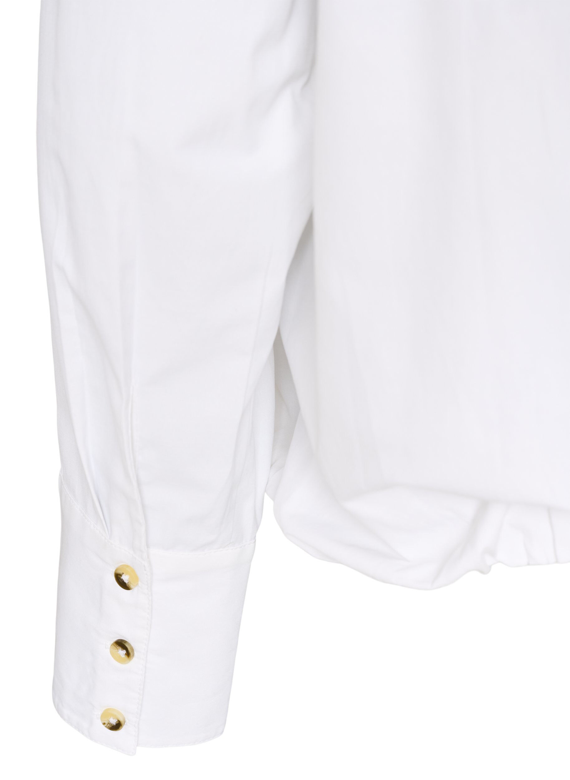 ZizzifashionShirt with chest pocket and balloon shape, White, Packshot image number 3