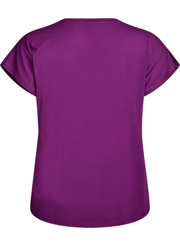 Solid-coloured training T-shirt, Purple, Packshot image number 1