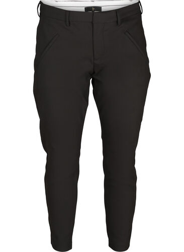 Classic cropped trousers, Black, Packshot image number 0