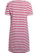 Striped jersey dress with short sleeves, Red, Packshot image number 1