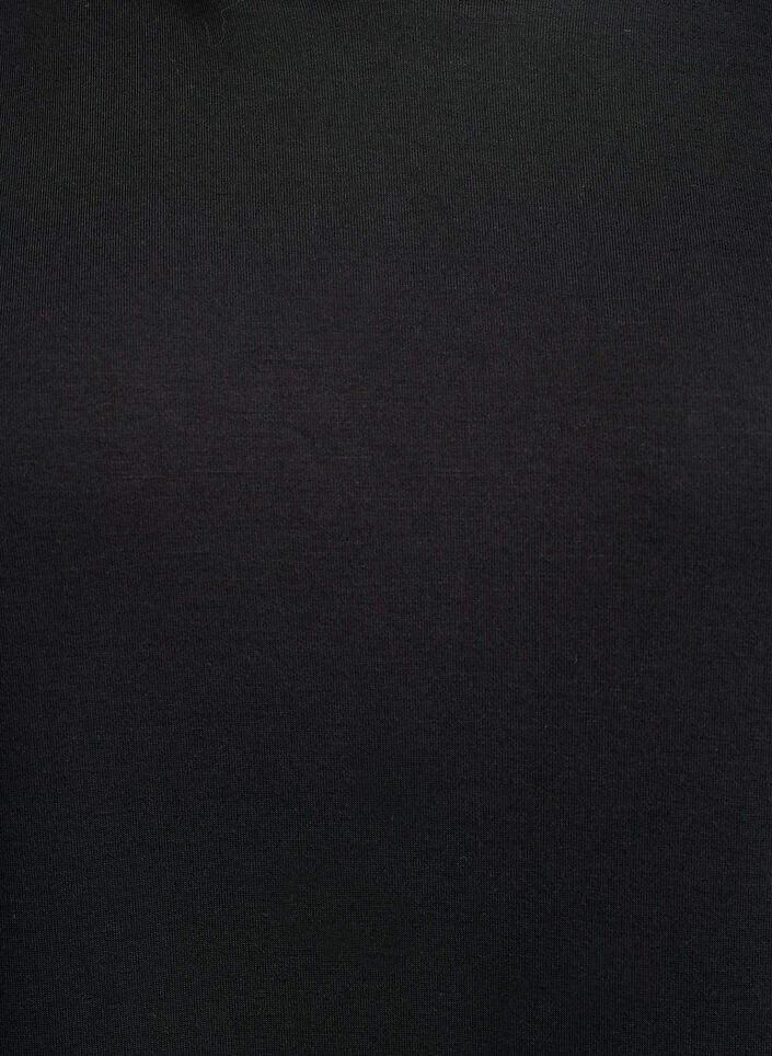 Short hoodie dress with a kangaroo pocket, Black, Packshot image number 2