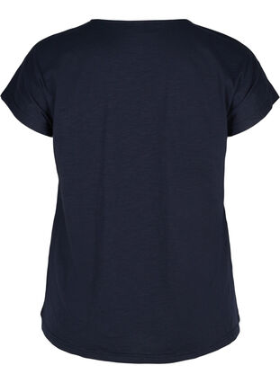 Cotton t-shirt with print details, Night Sky FLOWER, Packshot image number 1