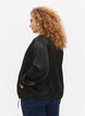 Bomber jacket with zipper and laces, Black, Model image number 1