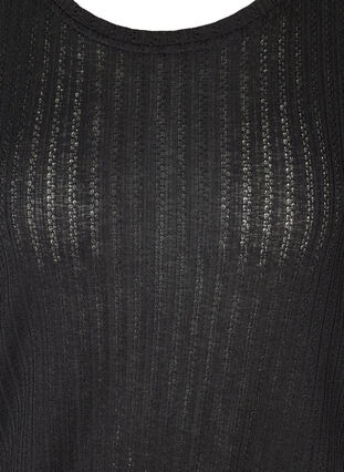T-shirt with elasticated hem, Black, Packshot image number 2