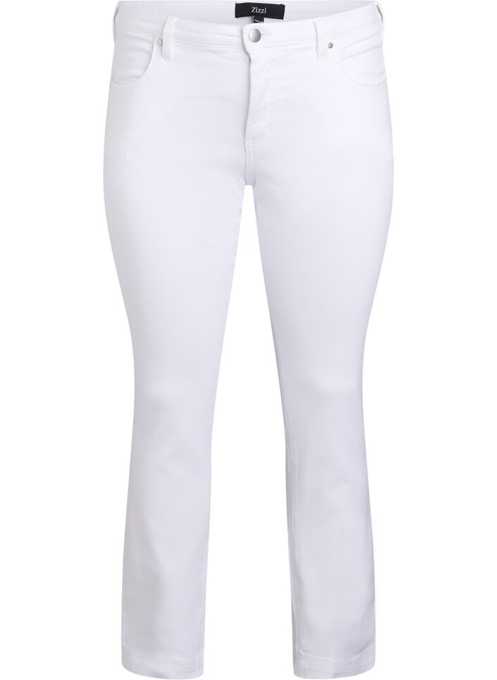 Slim fit Emily jeans with normal waist, White, Packshot image number 0