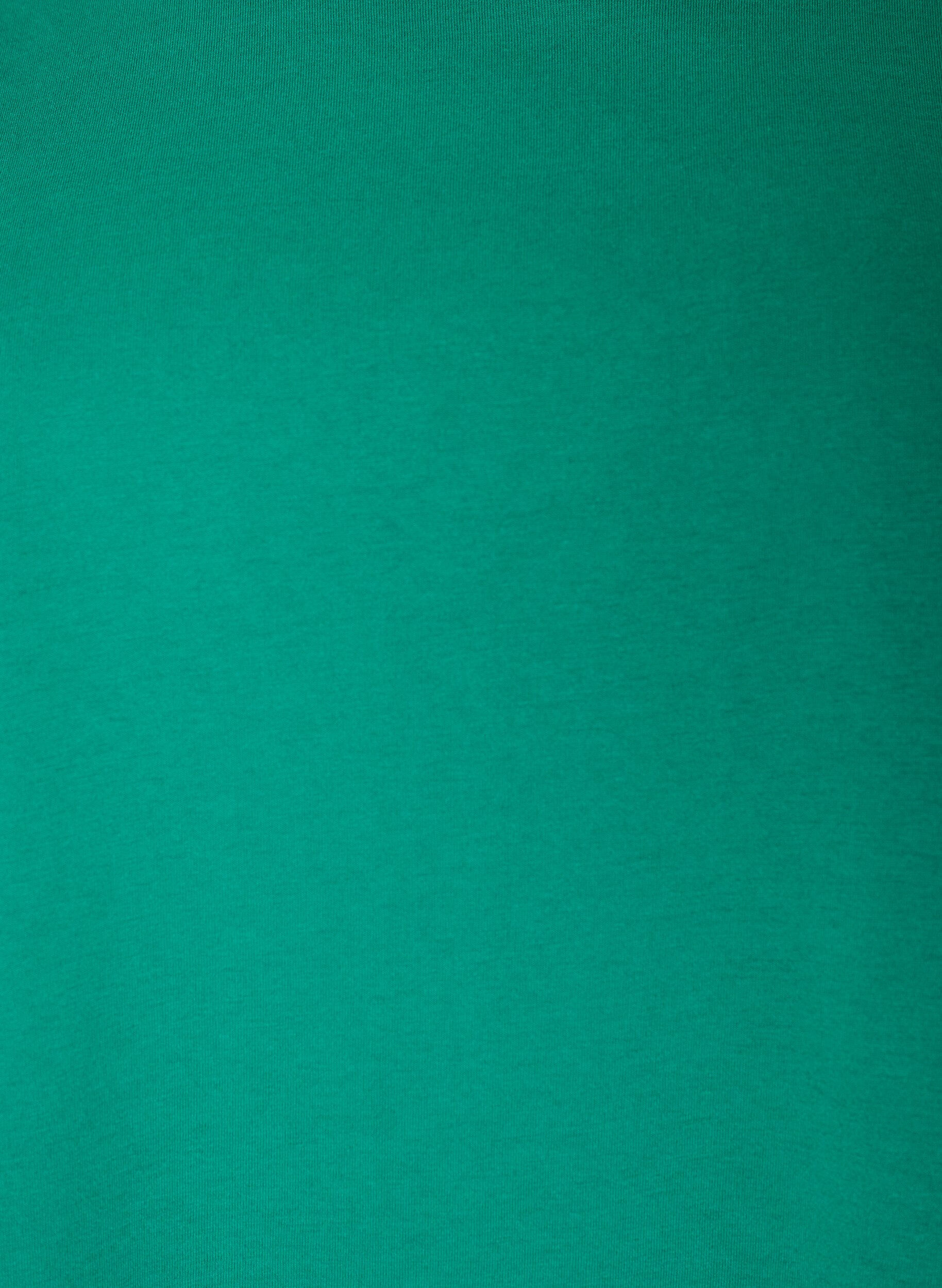 Zizzifashion Short-sleeved cotton blend T-shirt, Green, Packshot image number 2