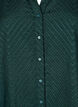 Shirt with texture and a ruffled collar, Green, Packshot image number 2