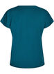 Loose training t-shirt with v-neck, Green, Packshot image number 1