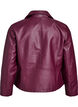 Faux leather biker jacket, Dark Bordeaux, Packshot image number 1
