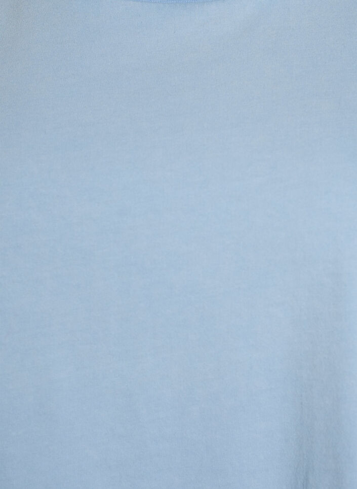 Organic cotton graphic T-shirt, Light Blue, Packshot image number 2