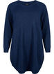 Melange knit dress with buttons, Navy Blazer Mel., Packshot image number 0