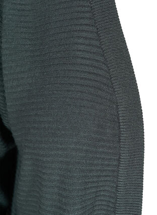 Knitted cardigan with striped texture, Dark Slate, Packshot image number 2