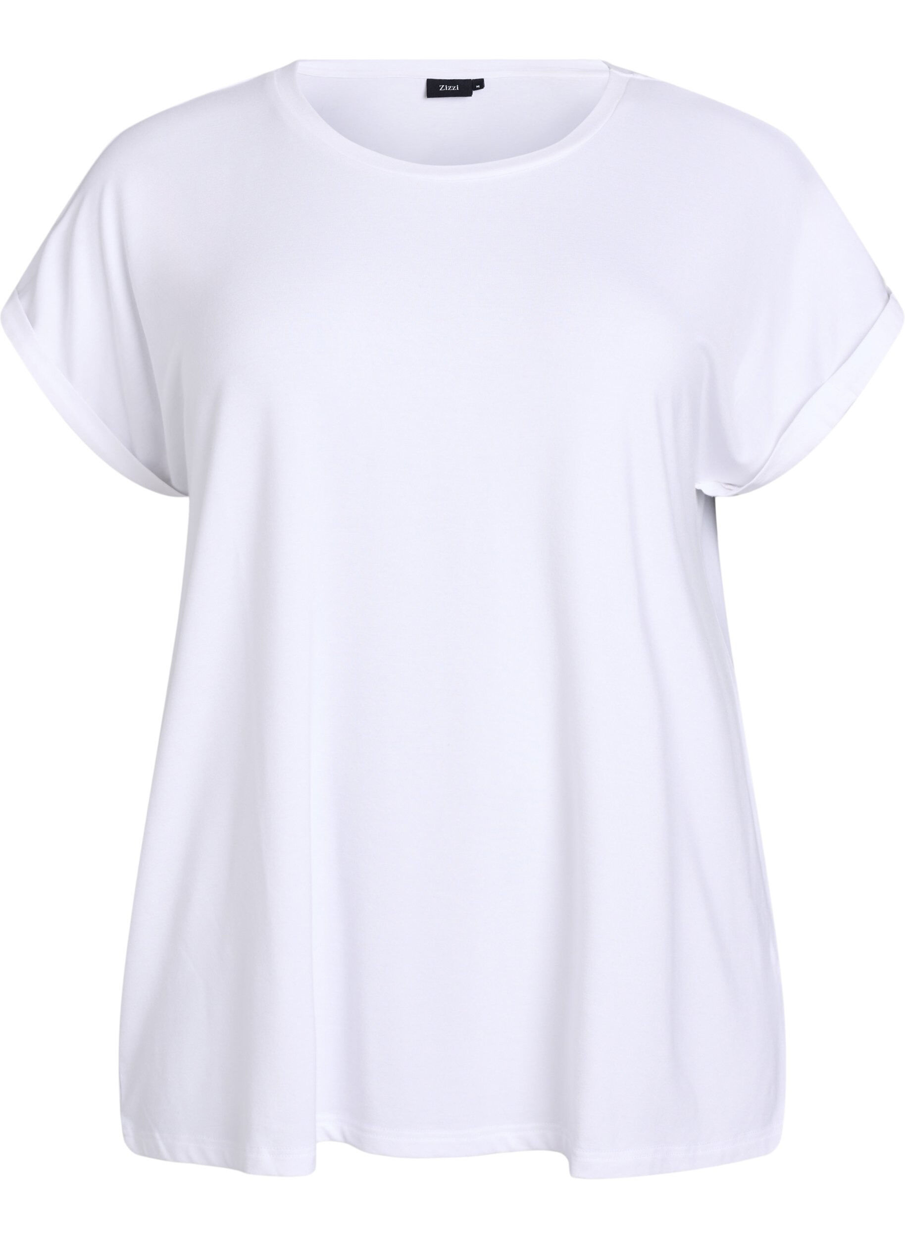 Loose t-shirt with round neck