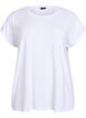 Loose t-shirt with round neck, White, Packshot image number 0