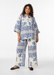 Patterned wide-leg trousers, 9991, Model image number 1