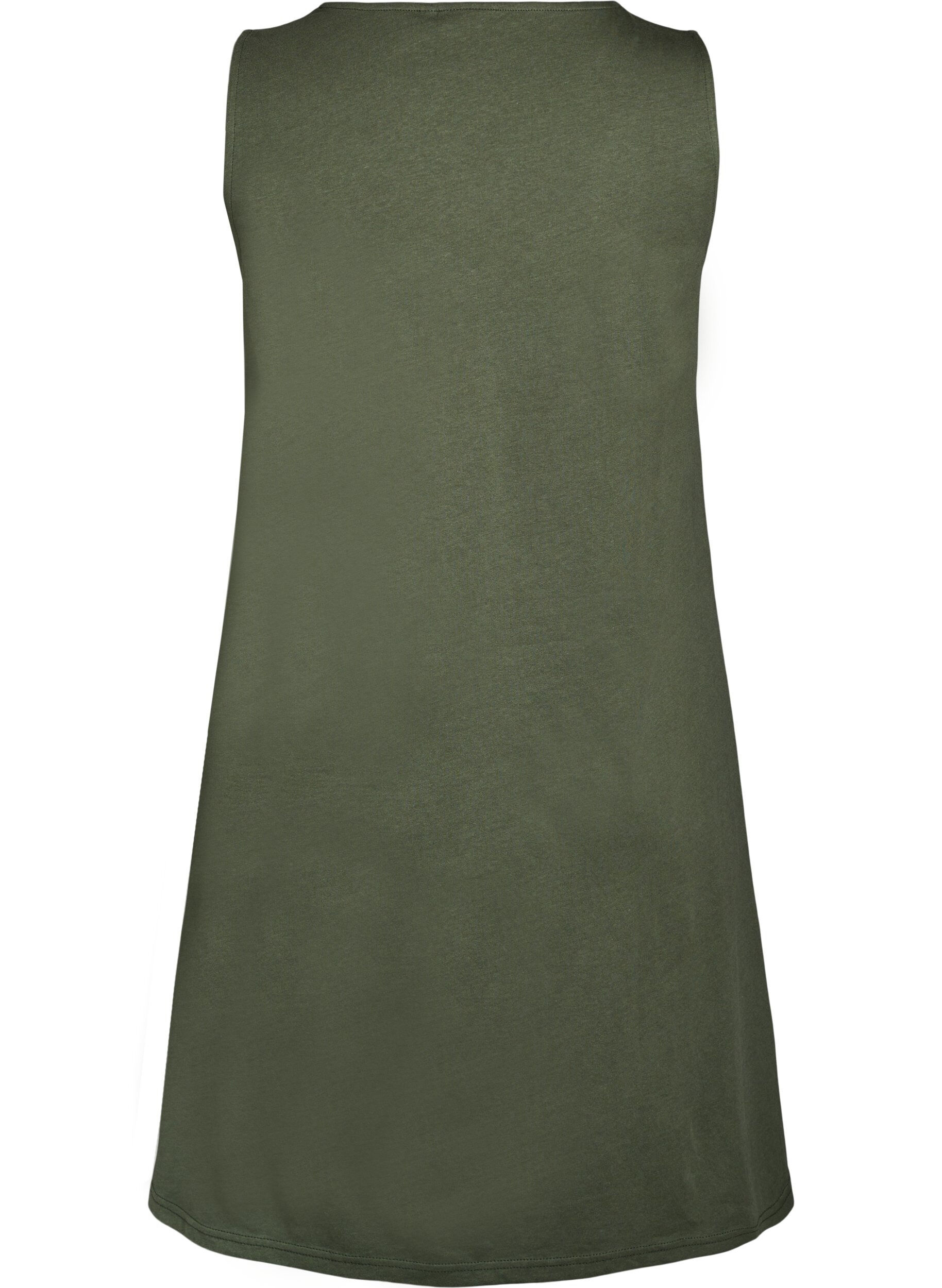 Zizzifashion Sleeveless A-line dress, Green, Packshot image number 1