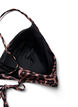 Leopard bikini top with tie back, Brown, Packshot image number 3