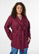 Short trench coat with belt, Dark Bordeaux, Model image number 0