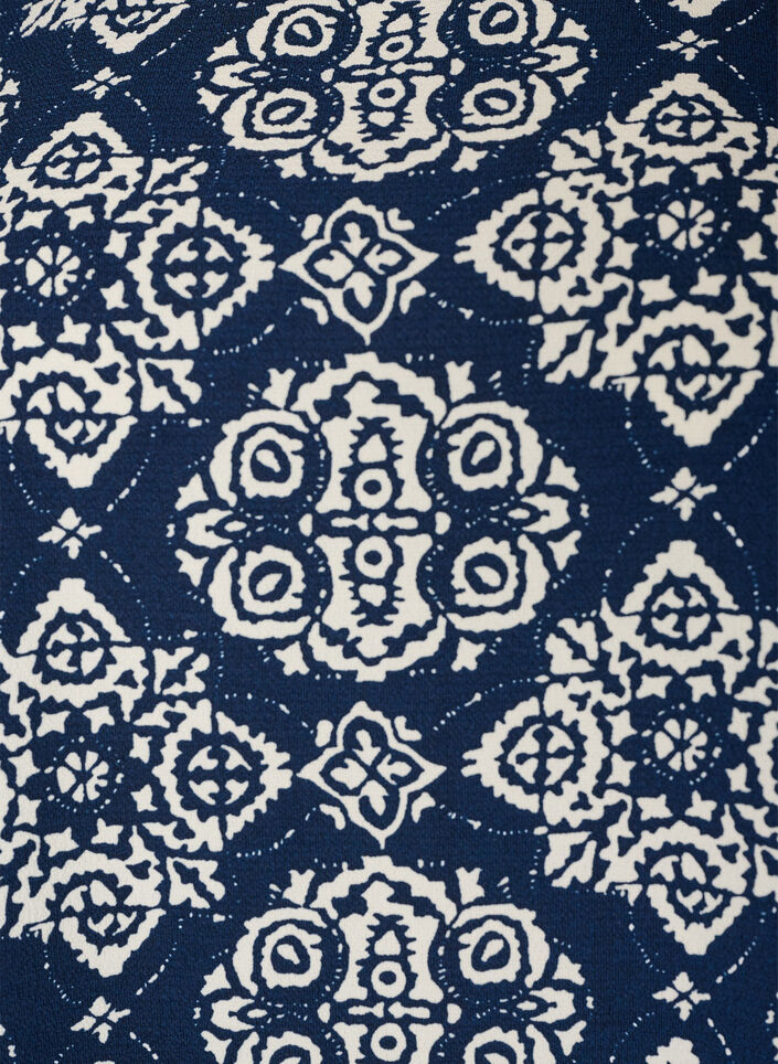 Dress with print and short sleeves, Blue, Packshot image number 2