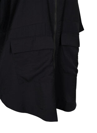 Tunic with v-neck and 3/4-length sleeves, Black, Packshot image number 3