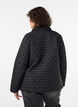 Lightly padded jacket with decorative quilting, Black, Model image number 2