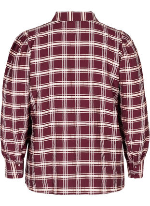 Checked shirt with puff sleeves, Port Royal Check, Packshot image number 1