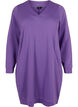 Sweatshirt dress with v-neckline, Deep Lavender, Packshot image number 0