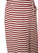 Striped pyjama bottoms with a high waist and wide legs, Red, Packshot image number 2
