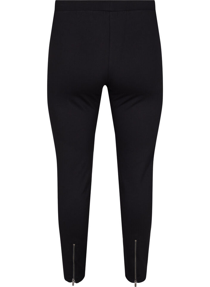 Leggings with zips, Black, Packshot image number 1