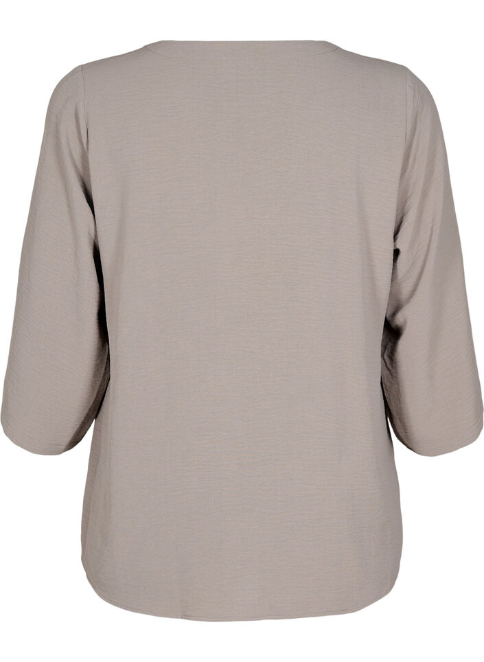 Blouse with 3/4 sleeves, Beige, Packshot image number 1