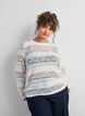 Lace blouse with long sleeves, Vanilla, Model image number 0