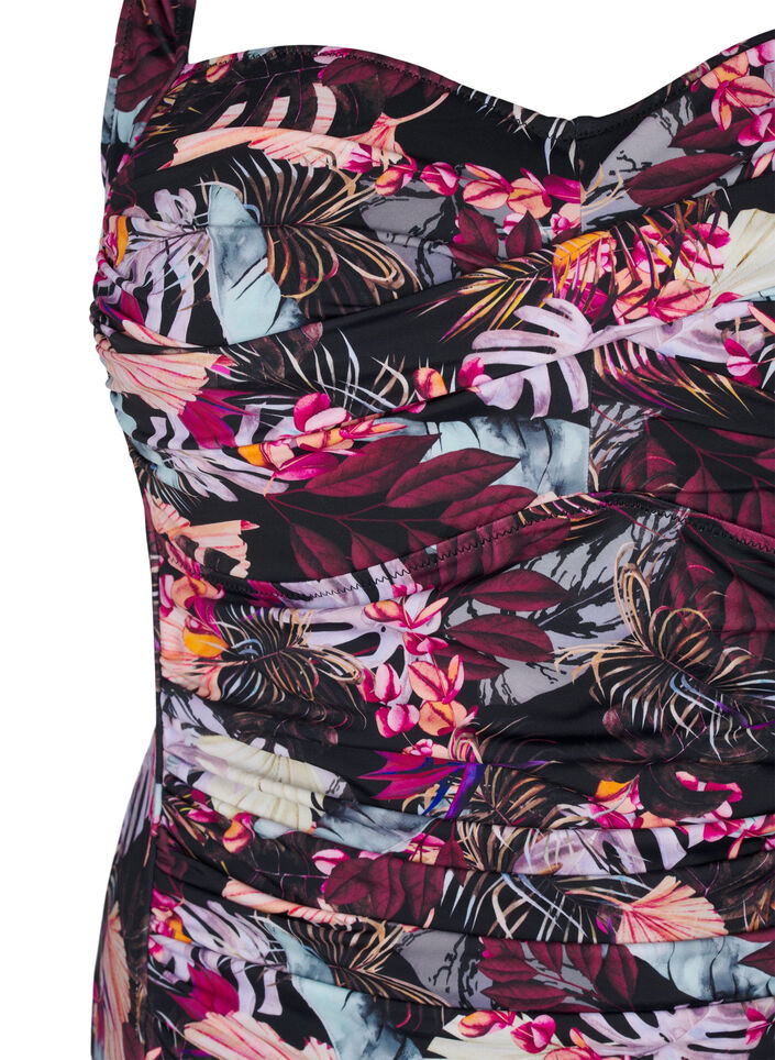 Padded swimsuit with print, Red, Packshot image number 2