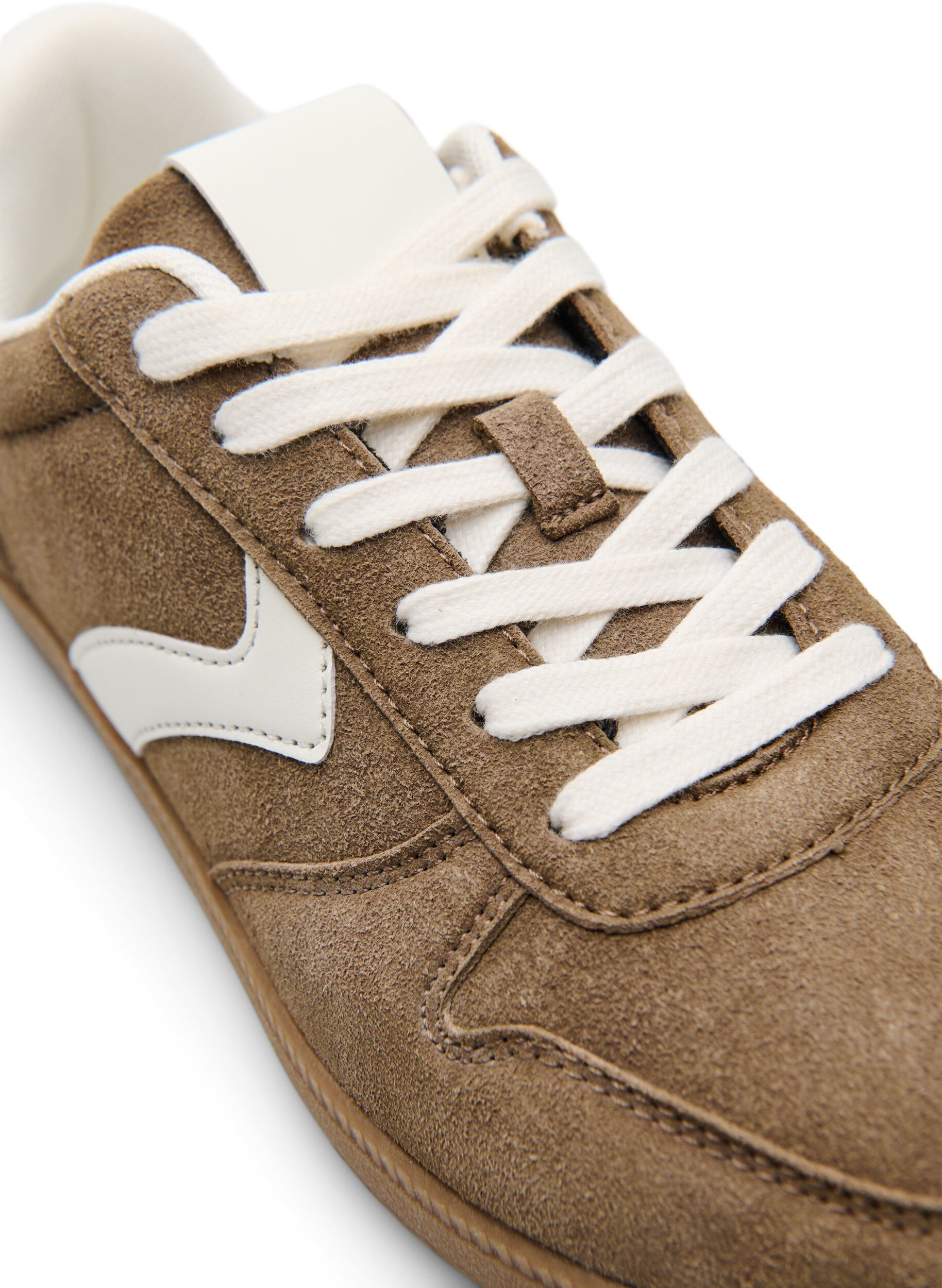 Zizzifashion Faux suede sneakers, Brown, Packshot image number 3