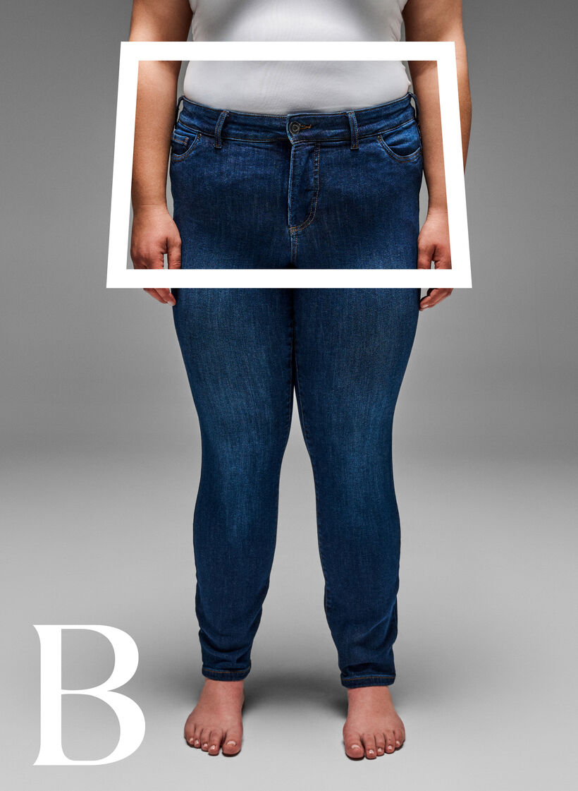 Slim fit jeans with a regular waist, Dark Blue, Model image number 1