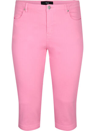 Tight-fitting Emily capri trousers, Rosebloom, Packshot image number 0