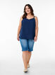 Top with a wavy hem, Blue, Model image number 1